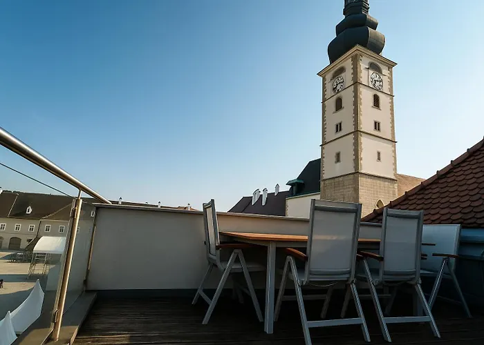 Klimatisierte Luxus-dachterrassenwohnung Im Zentrum アパート